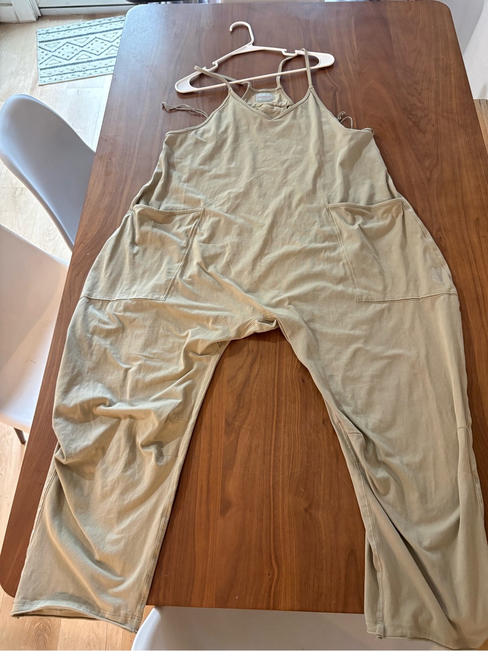 FP Movement by Free People Light Olive Utility Romper